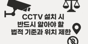 CCTV 설치시 반드시 알아야 할 기준과 위치제한-썸네일