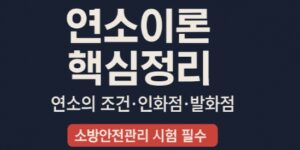 연소이론 핵심정리-연소조건-인화점-발화점-썸네일