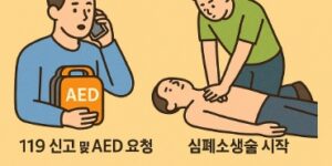 자동심장충격기 AED 사용법 및 응급시 대처법 순서-썸네일