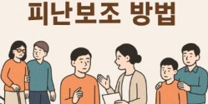 장애 유형별 피난보조-지체장애인-지적장애인-청각장애인-시각장애인-썸네일
